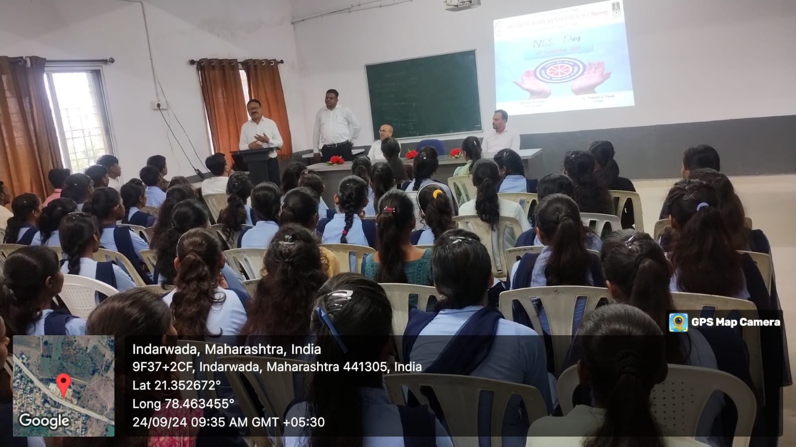 <p>President: Dr Dadarao Upase, Chief Guest: Dr Rajendra Wanare and Dr Pitambar Gayakwad on the dice. The program is organized by NSS Cell of college and introduction given by Mr. Ashish Kate and program ended with vote of thanks by Dr Amit Gadre.</p>
